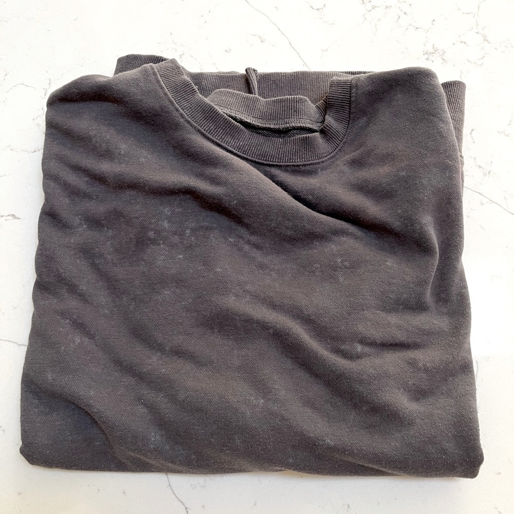 Distressed Grey Oversized Sweatshirt
